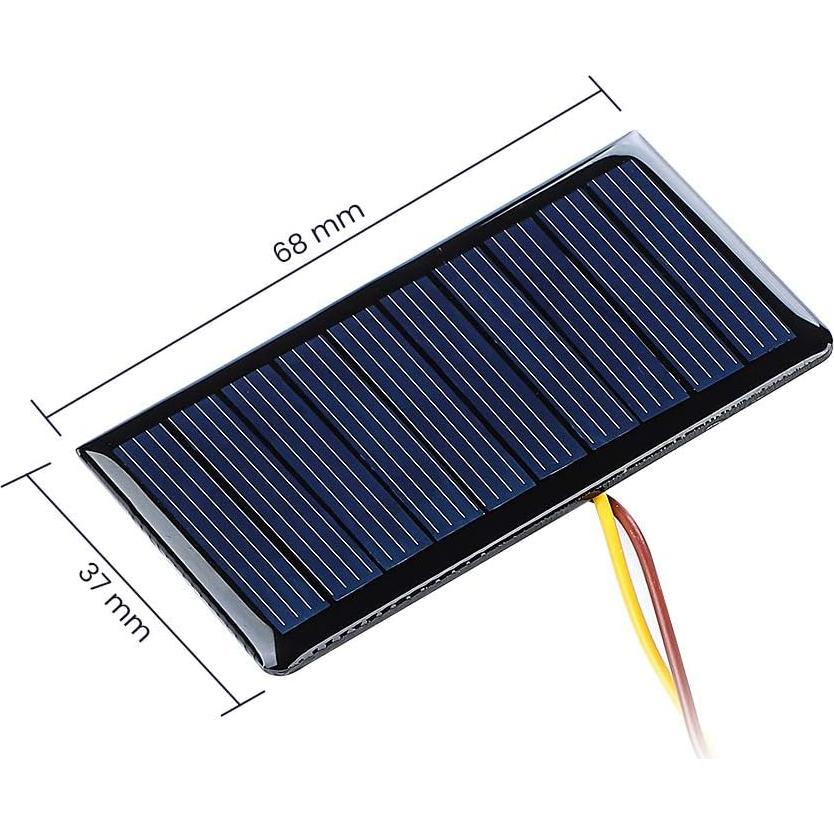 Paneles Solares Policristalinos SUNYIMA 10Pcs 5V 60mA 68x37mm