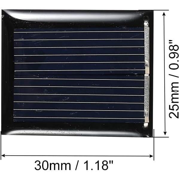 Mini Panel Solar MECCANIXITY 1V 80mA 0.08W Paquete de 5