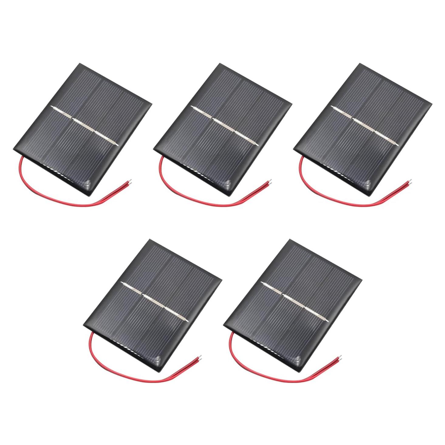 Panel Solar Mini Fielect 1.5V 0.65W 80x60mm 5 Piezas