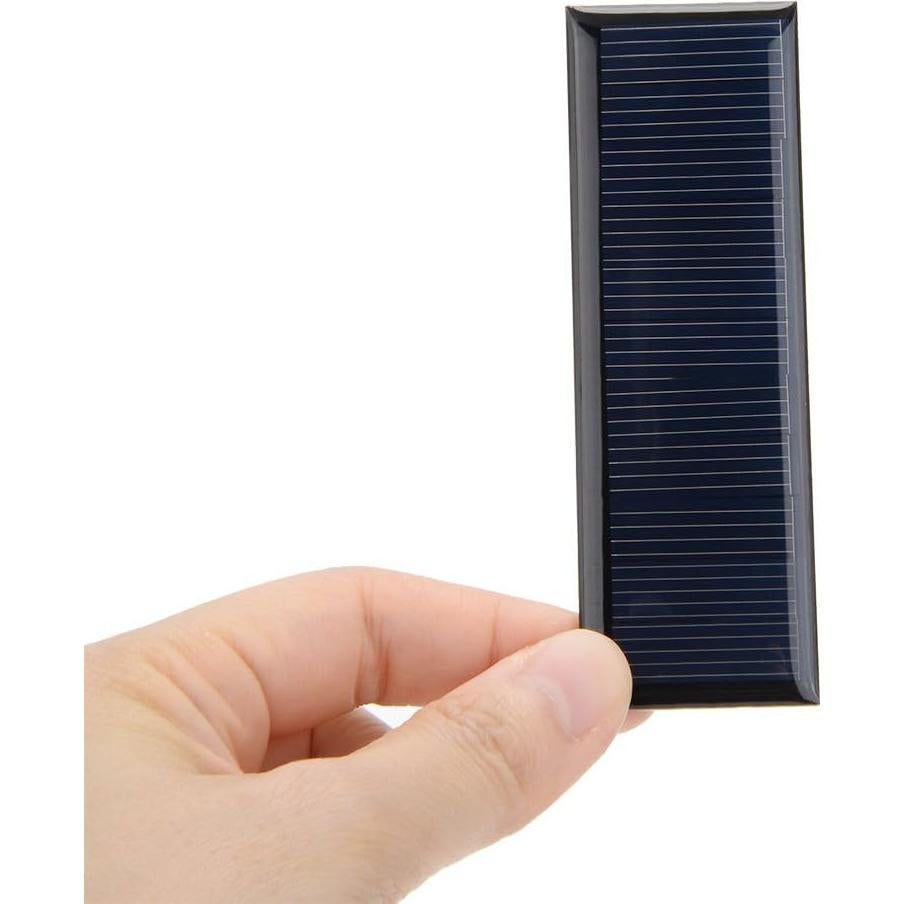 Panel Solar 5Pcs uxcell 5.5V 60mA Poliéster 90mm x 30mm