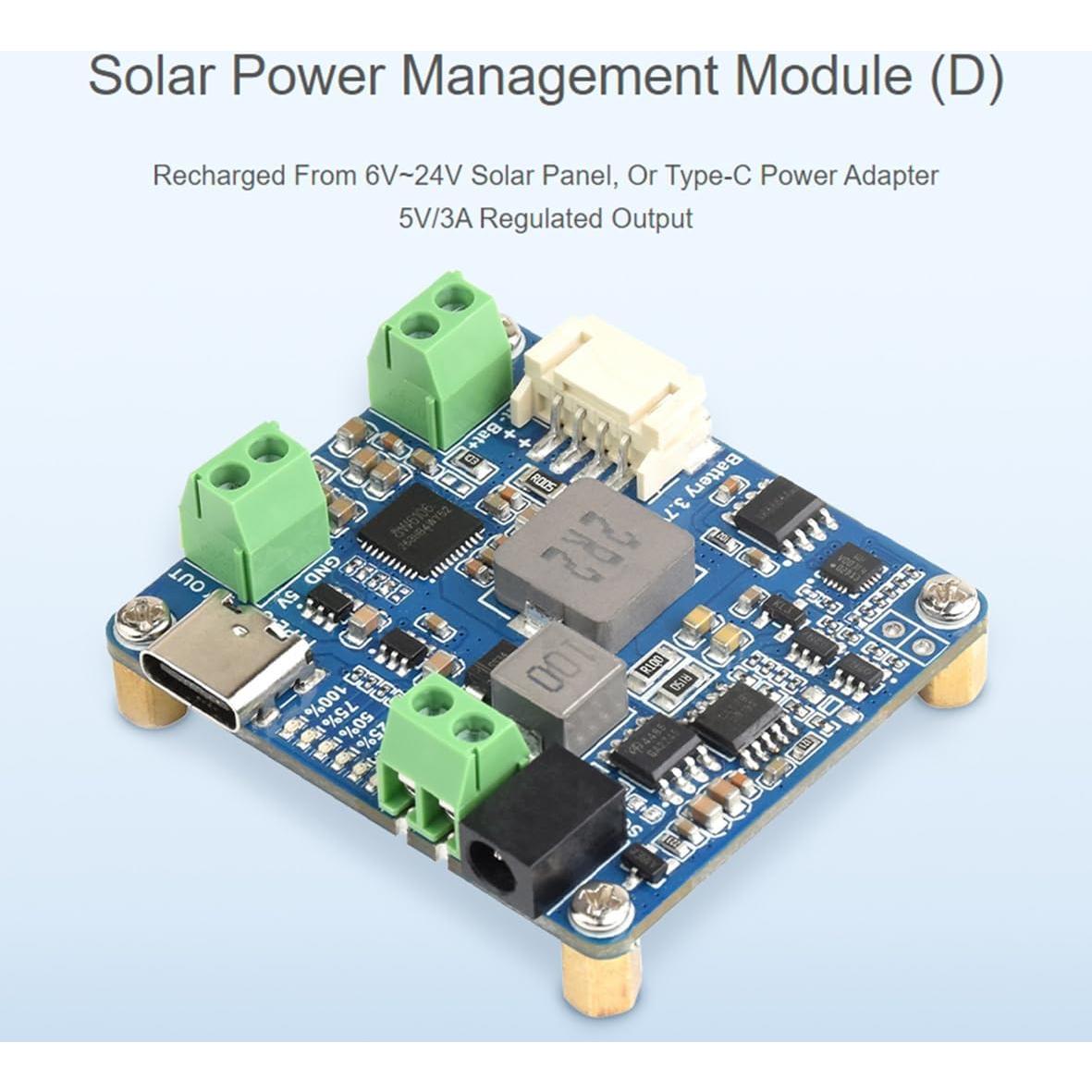 Módulo de Gestión de Energía Solar Wonrabai con Soporte para Batería