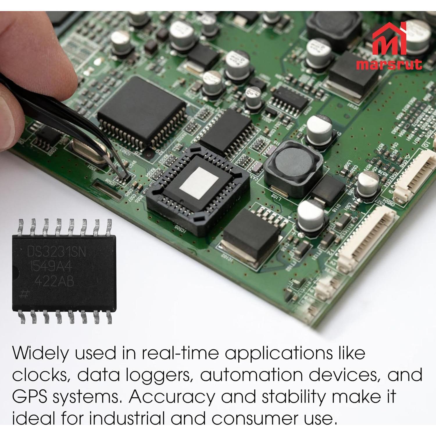 Módulo de Reloj en Tiempo Real DS3231SN - 5 Piezas SMD