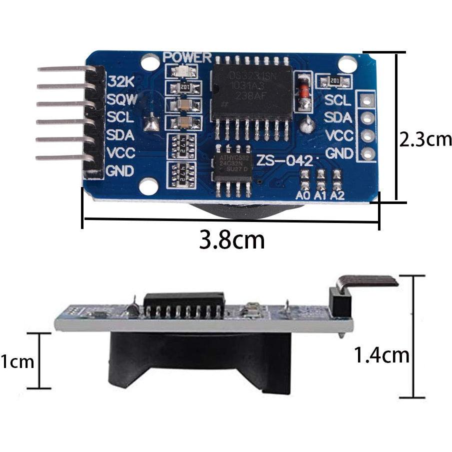 5PCS Módulo Reloj en Tiempo Real DS3231 VKLSVAN IIC 32K
