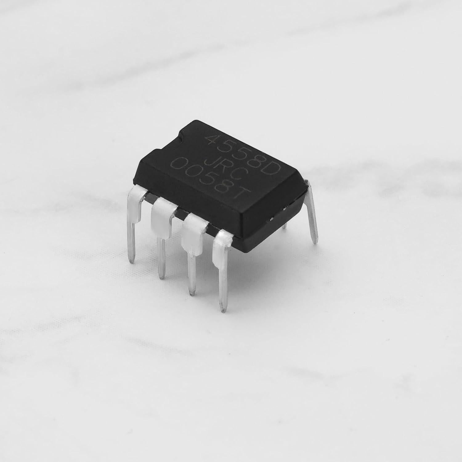 20 Piezas JRC4558 Amplificador Operacional DIP-8 Bajo Ruido