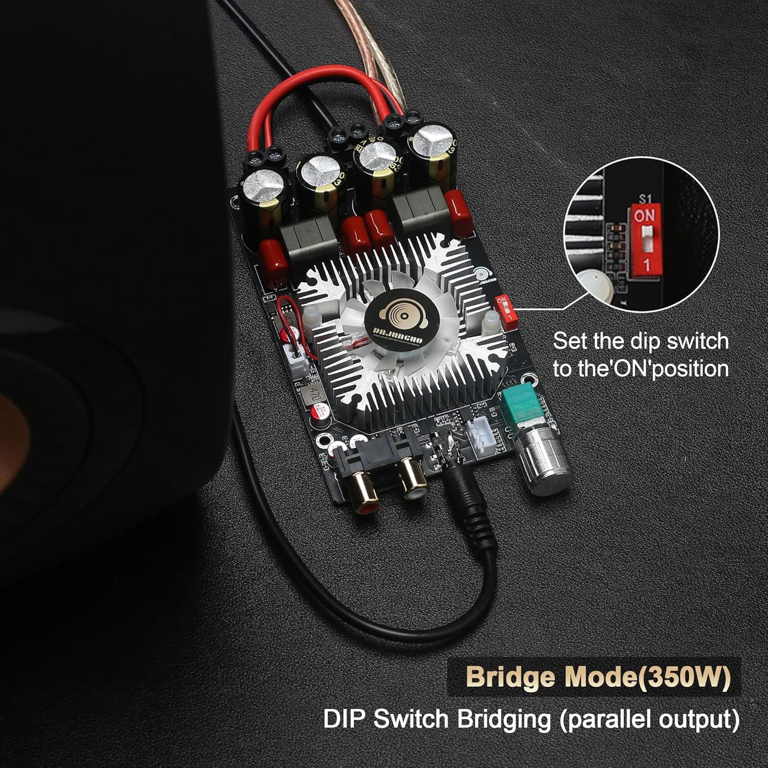 Amplificador Clase D DAJUNGUO ZK-2202 220W x2 Estéreo 350W Puenteado