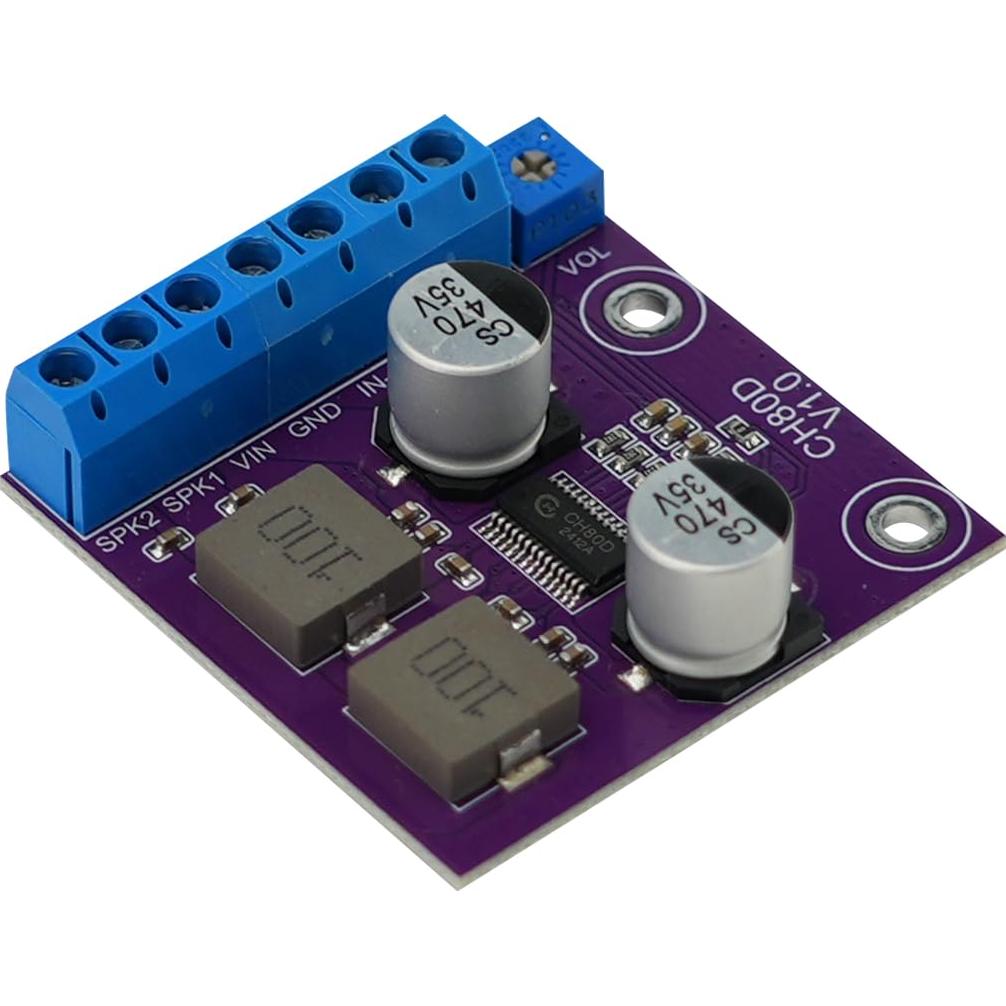 Módulo Amplificador de Voz JRGKJCP JR-CH80D 80W Clase D