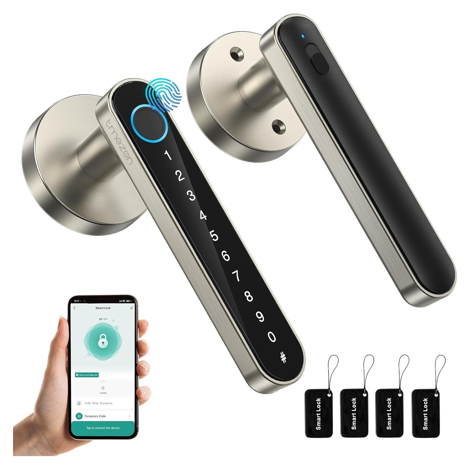 Cerradura Inteligente TMEZON T8 Biometrica con Huella Dactilar