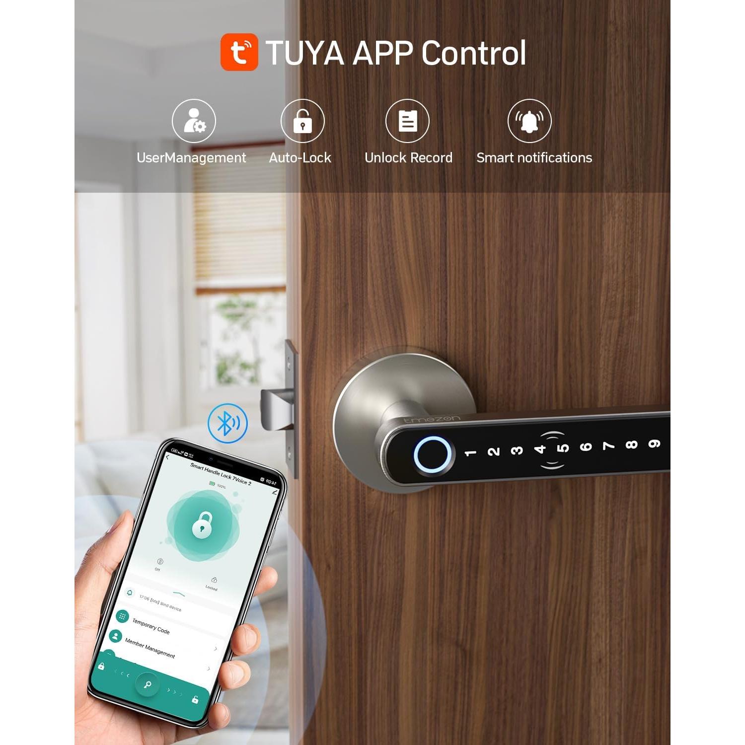 Cerradura Inteligente TMEZON T8 Biometrica con Huella Dactilar