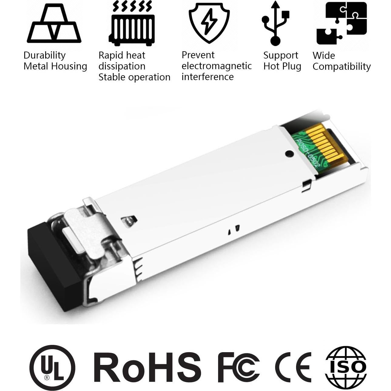 Módulo Transceptor Óptico BiDi SFP 1000BASE-BX Fiber-Store 20km