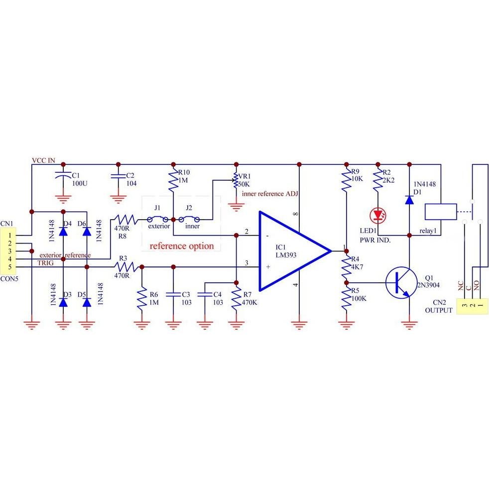 Placa de Relé Comparador de Voltaje 12V DC 10A Electronics-Salon