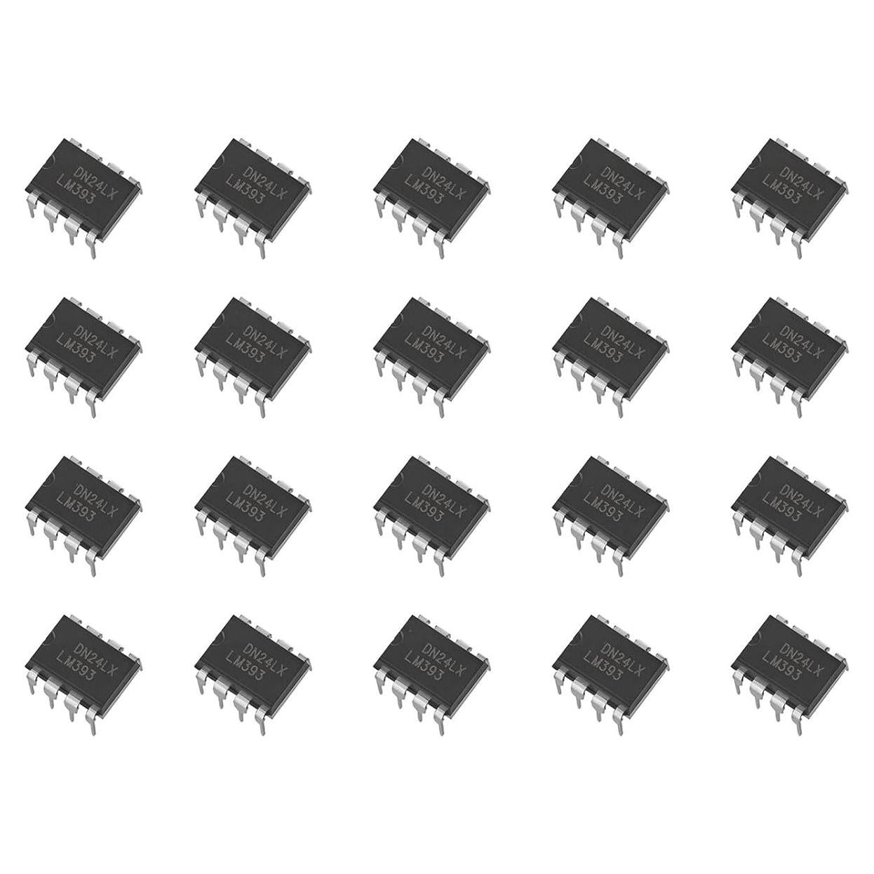 20 Comparadores de Voltaje LM393N Bajo Consumo DIP-8