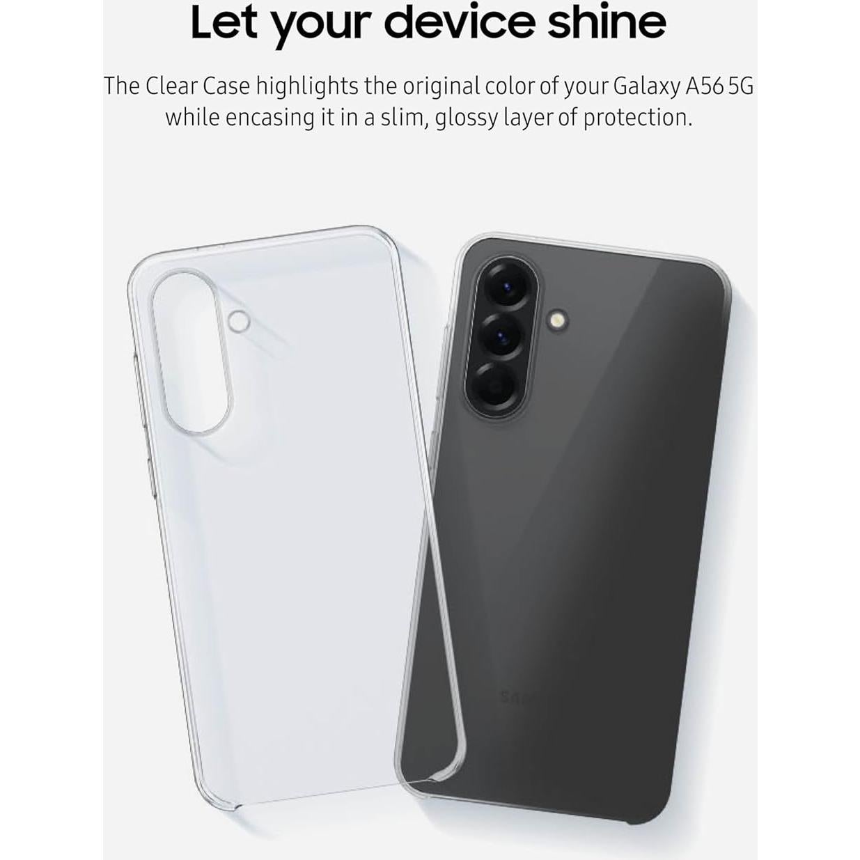 Funda Transparente Samsung Galaxy A56 5G Delgada y Ligera