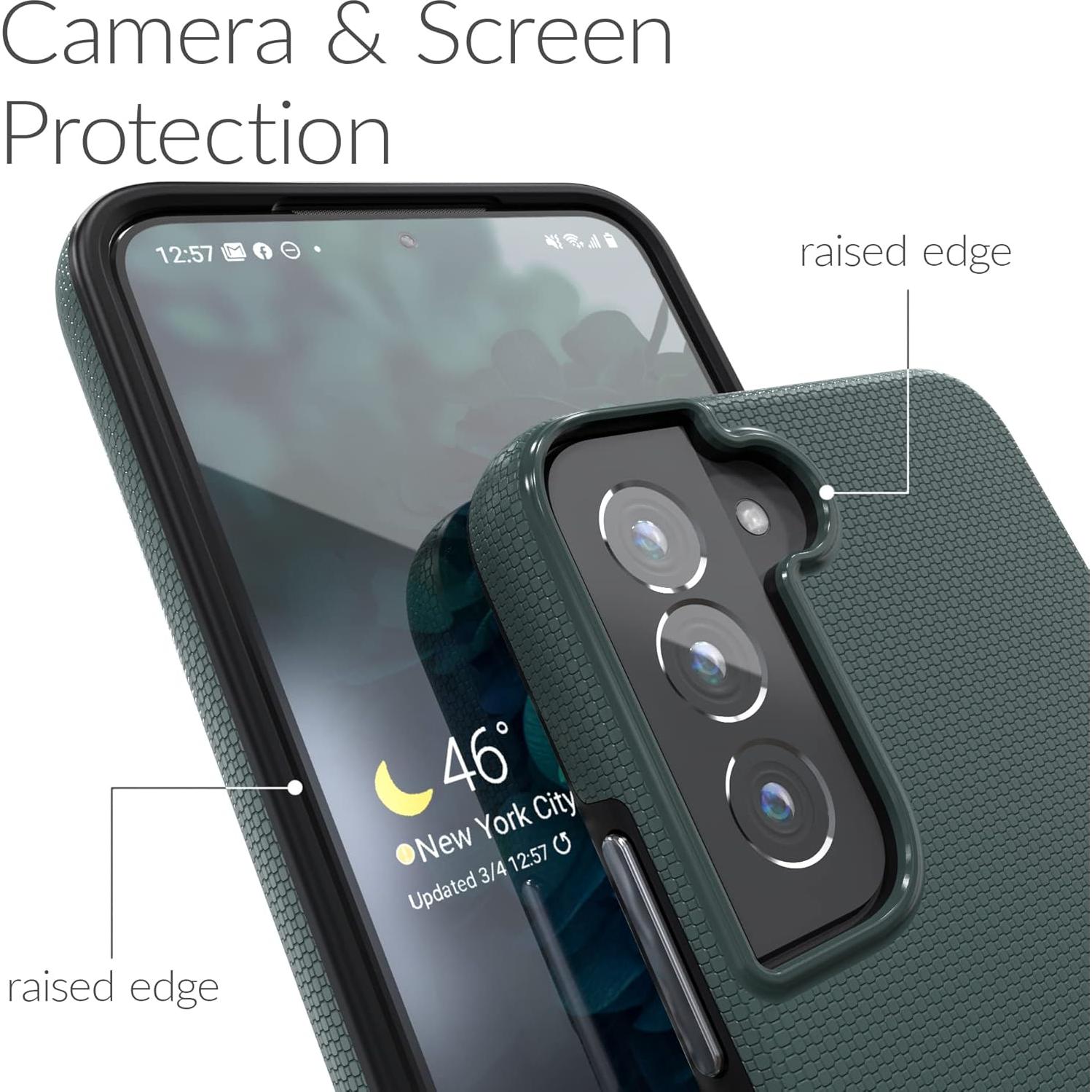 Funda Dual Guard Crave para Samsung Galaxy S22 - Verde Bosque