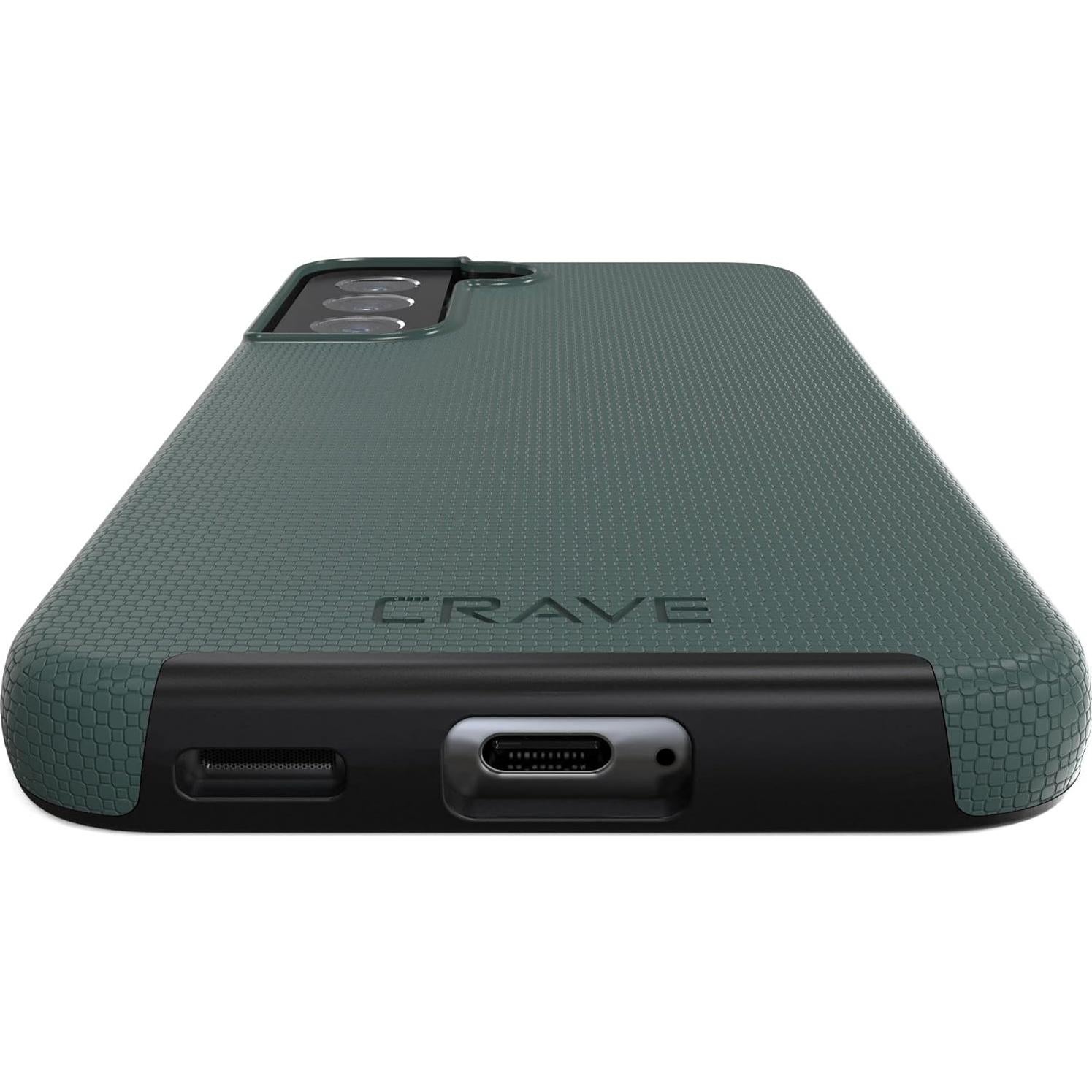 Funda Dual Guard Crave para Samsung Galaxy S22 - Verde Bosque