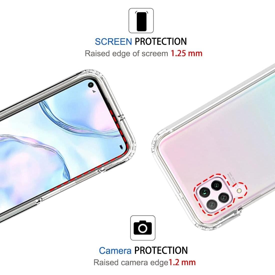 Funda Transparente Huawei P40 Lite 4G con Protector de Pantalla