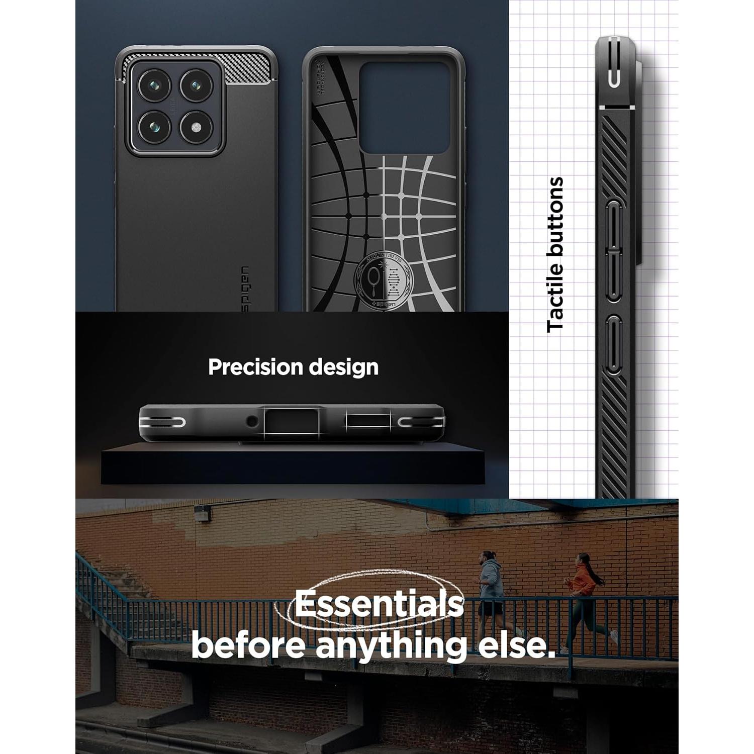 Funda Rugged Armor Spigen para Xiaomi 14T - Protección Militar