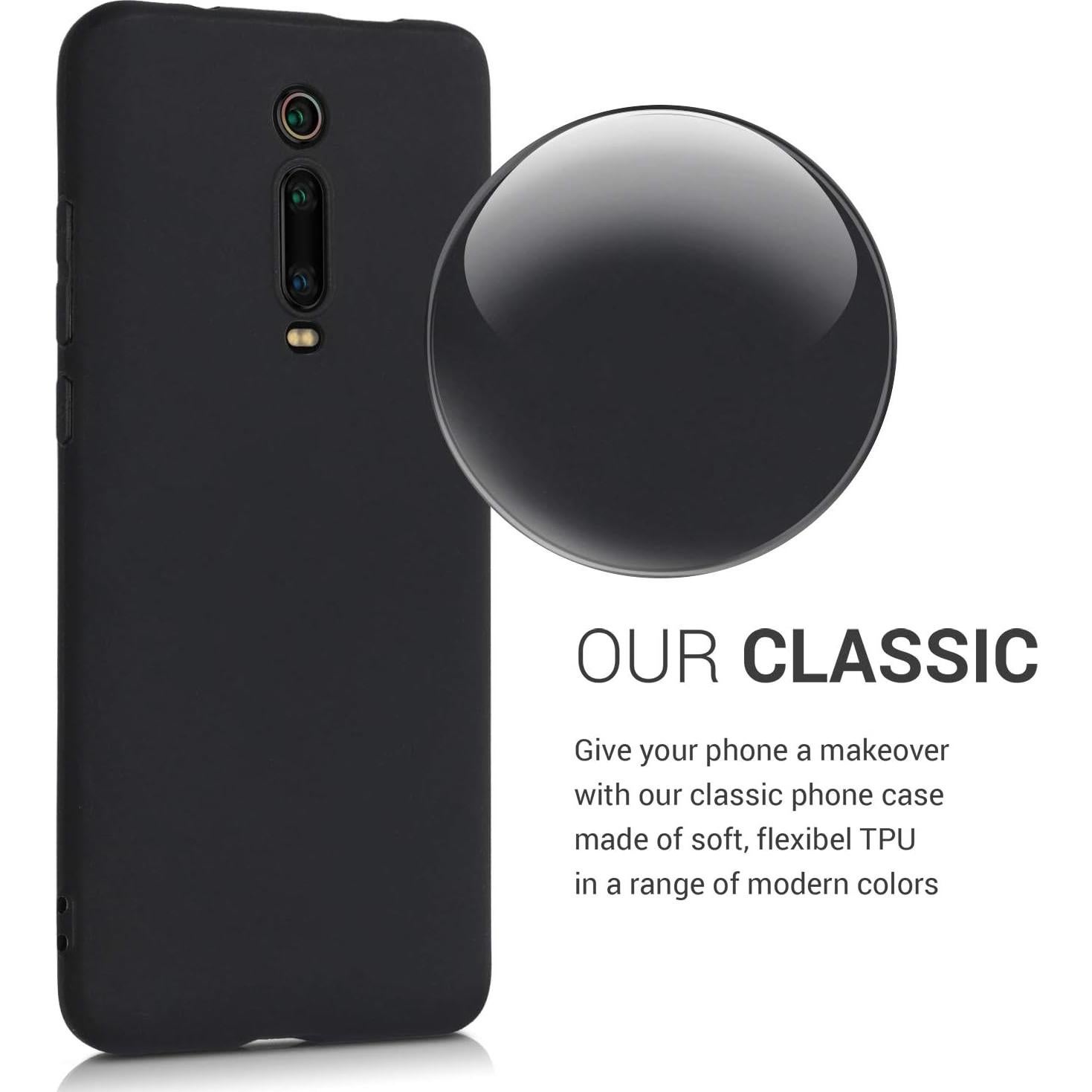 Funda Protectora Slim kwmobile para Xiaomi Mi 9T / K20 - Negro Mate