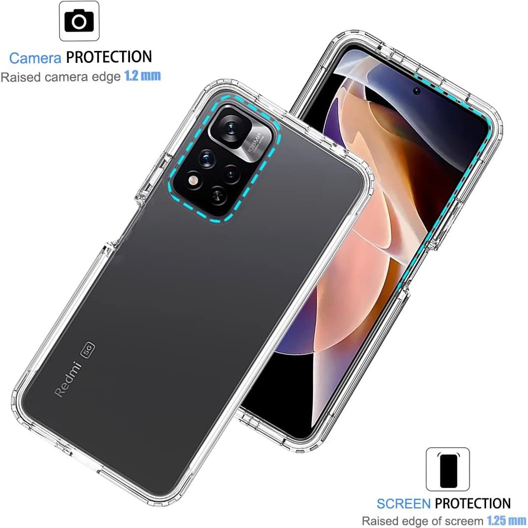 Funda Protectora para Xiaomi Redmi Note 11 Pro+ 5G con Vidrio Templado