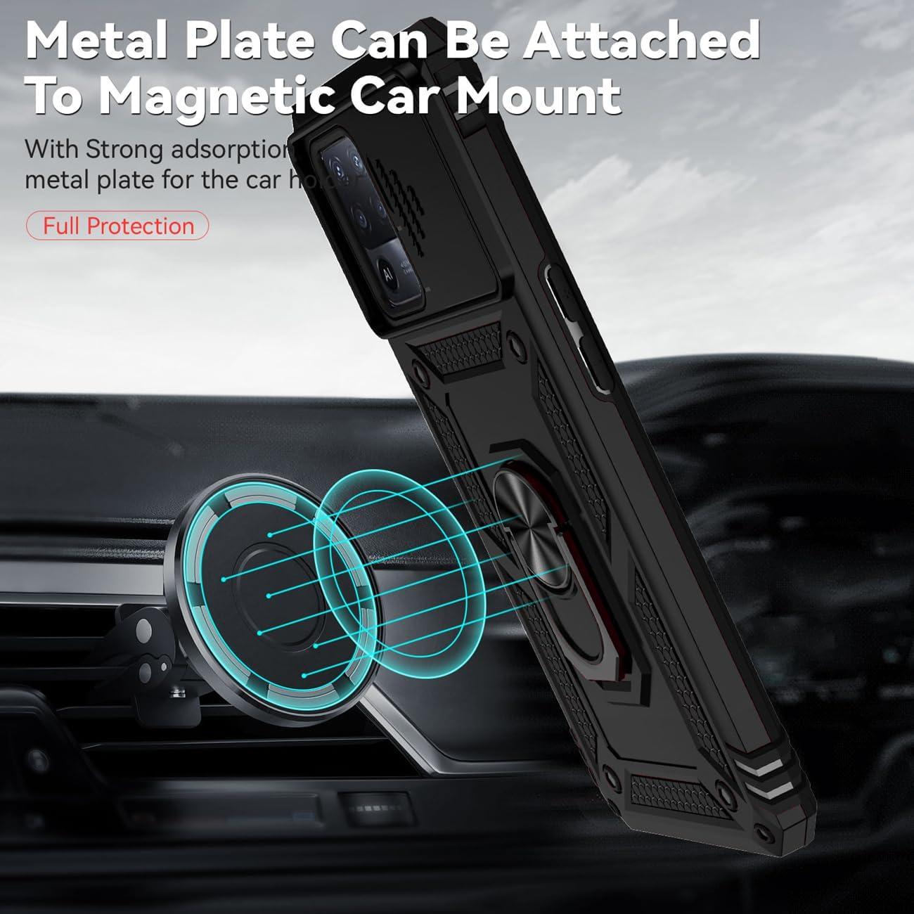 Funda Oppo A94 4G/Reno5 Lite/F19 Pro con soporte 360° Negro