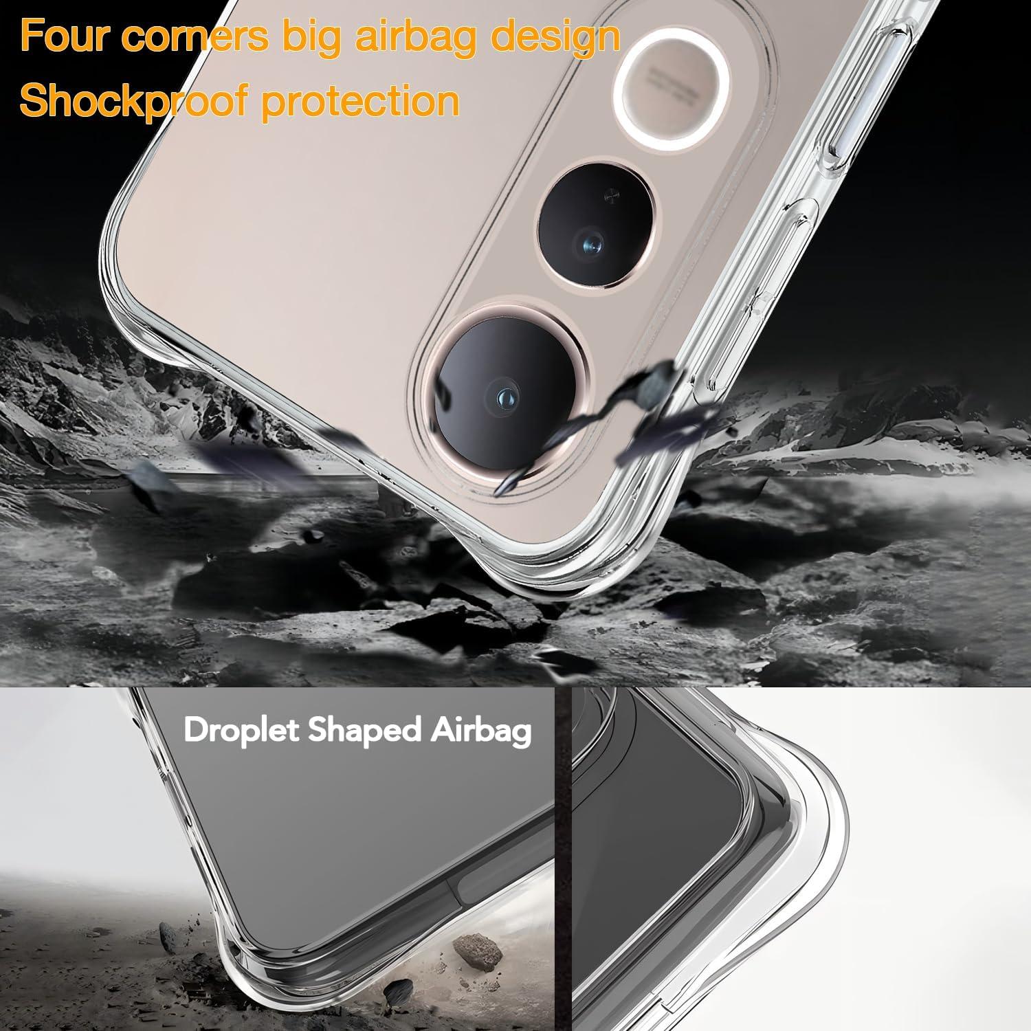 Funda TPU Transparente USTIYA para Vivo V50 Lite 5G - Protección Militar