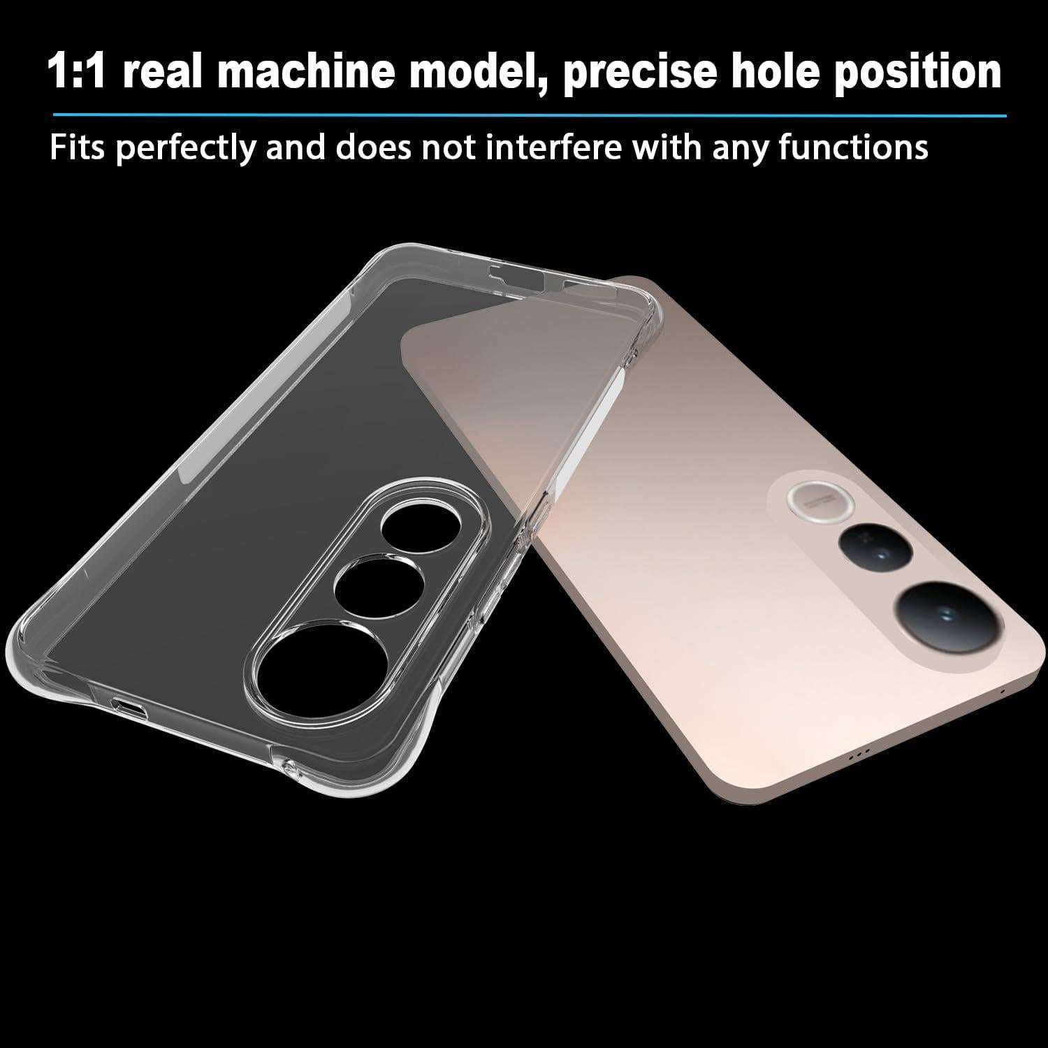 Funda TPU Transparente USTIYA para Vivo V50 Lite 5G - Protección Militar