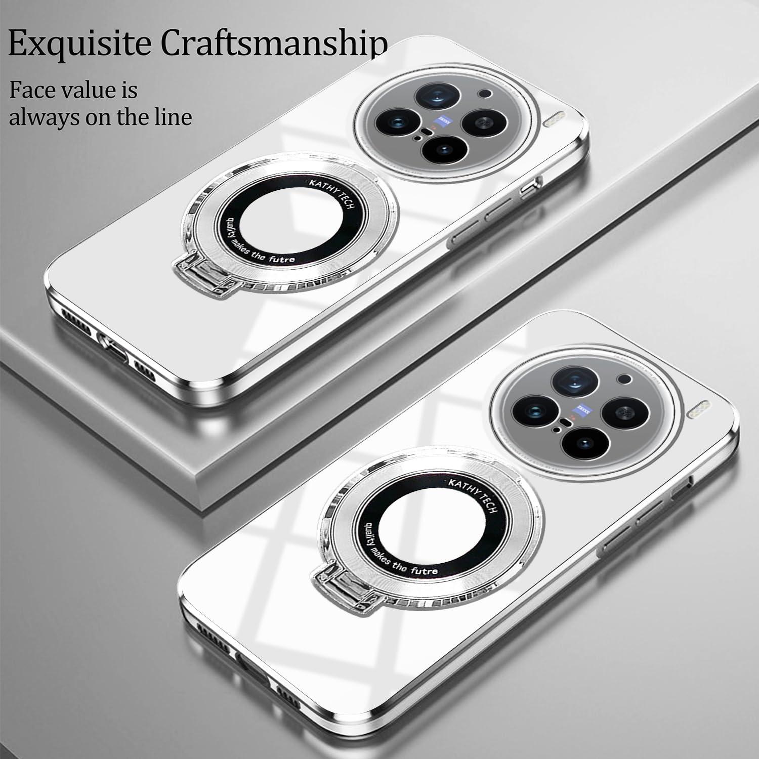 Funda protectora Hlgcokro para Vivo X200 Ultra blanca con soporte