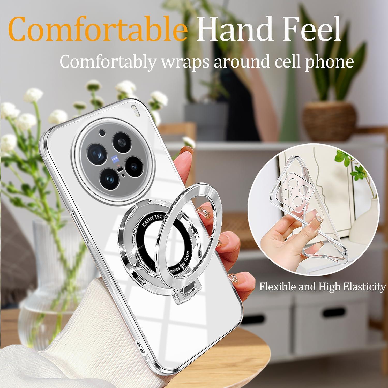 Funda protectora Hlgcokro para Vivo X200 Ultra blanca con soporte