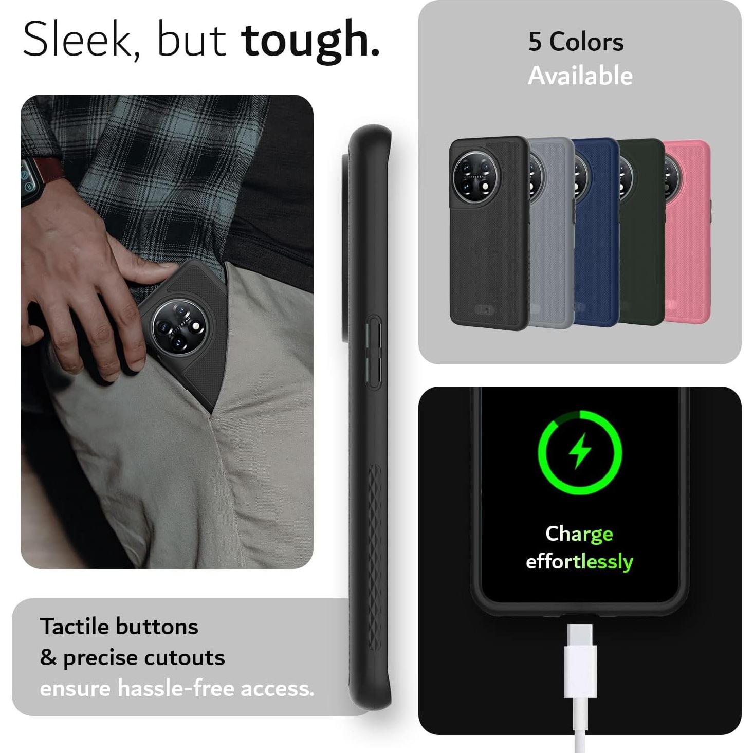 Funda TUDIA DualShield Grip para OnePlus 11 5G - Antichoque