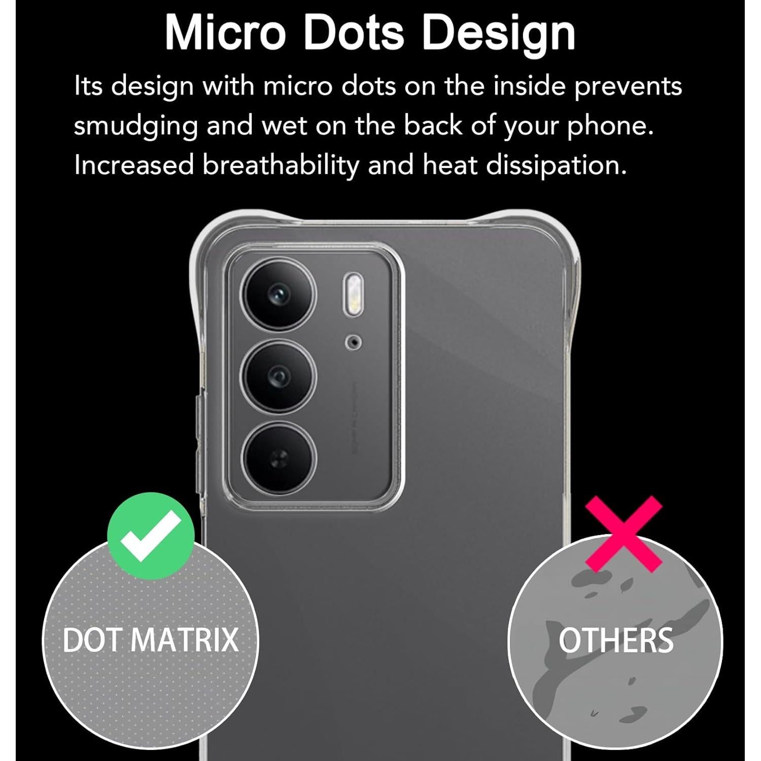 Funda TPU Transparente USTIYA para Realme C75 - Protección Militar