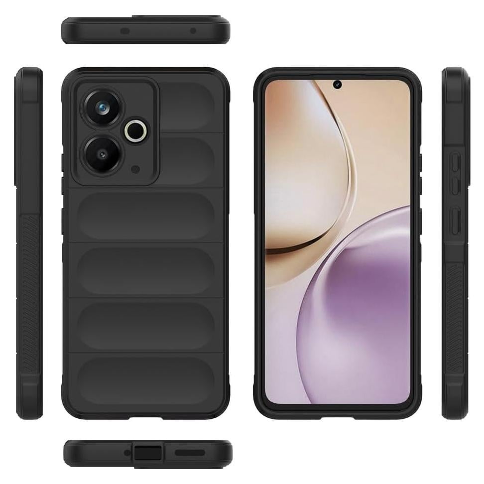 Funda TPU Silicona Negra para Realme 14T 5G y 14 5G