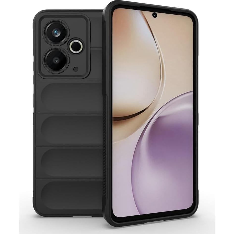 Funda TPU Silicona Negra para Realme 14T 5G y 14 5G