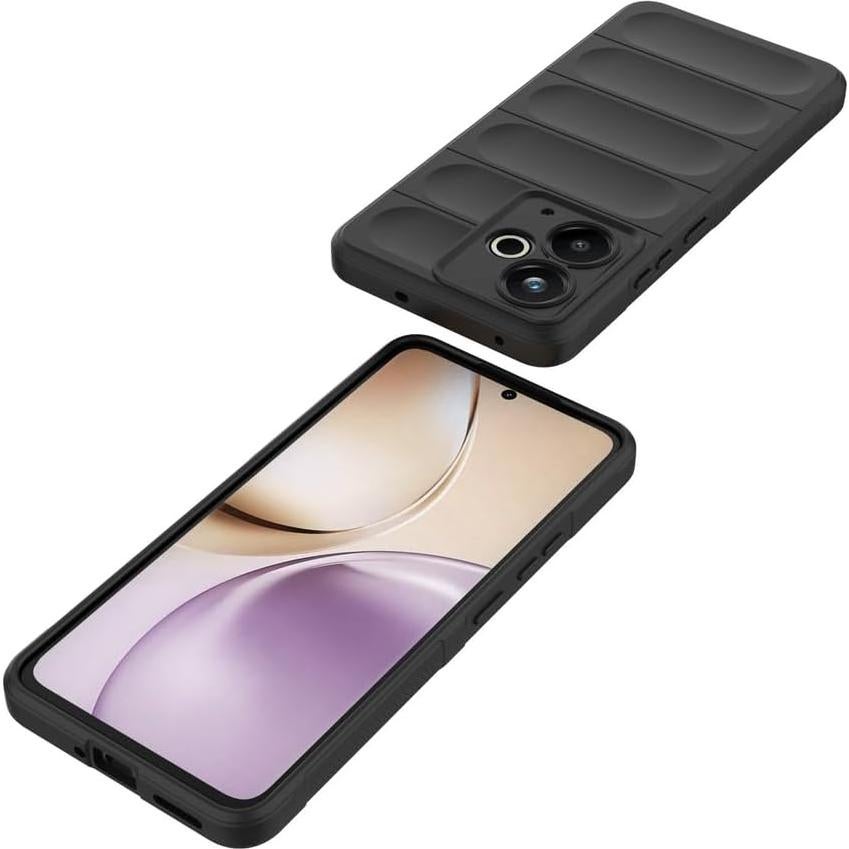 Funda TPU Silicona Negra para Realme 14T 5G y 14 5G