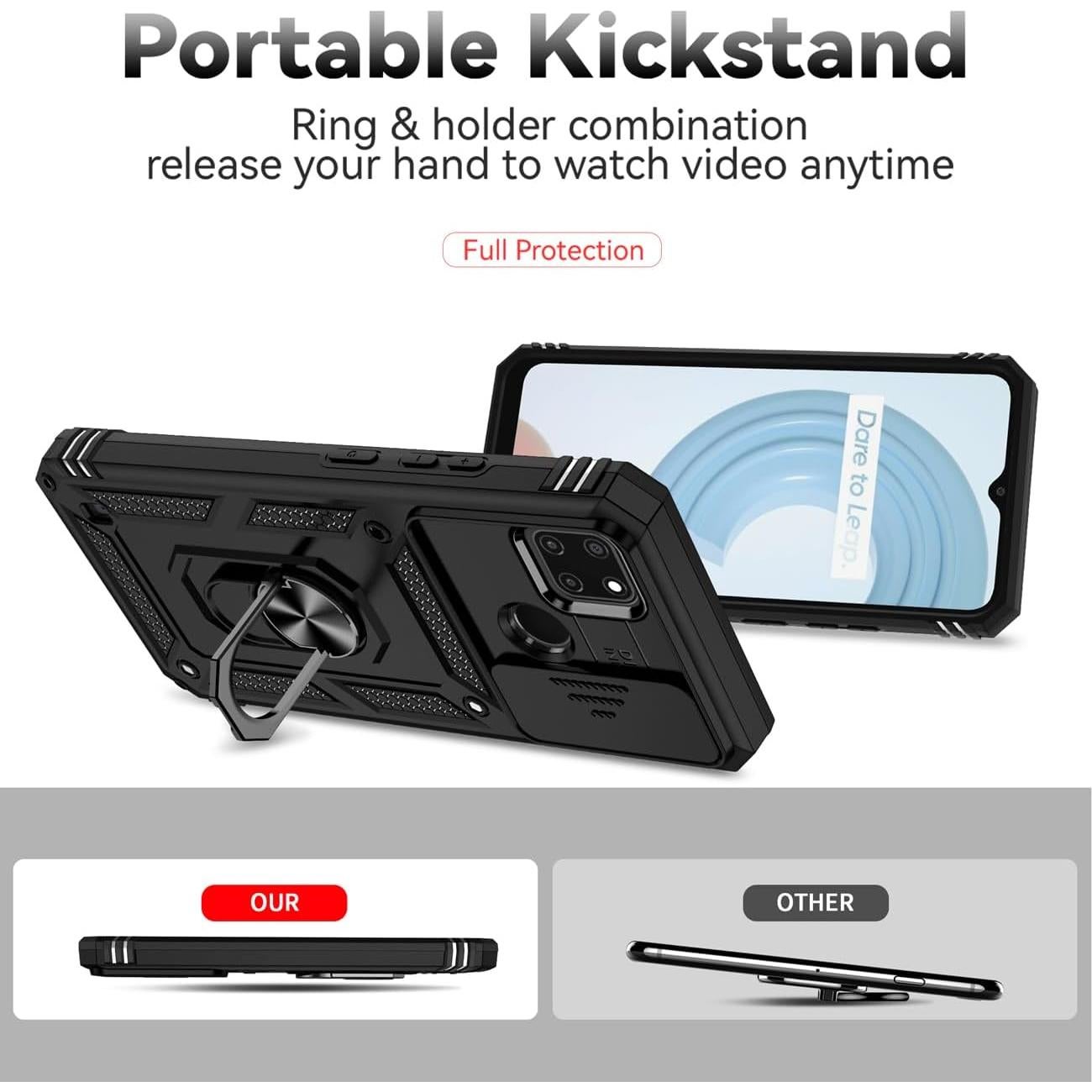 Funda para Realme C21Y/C25Y Tothedu con Soporte 360° y Protección