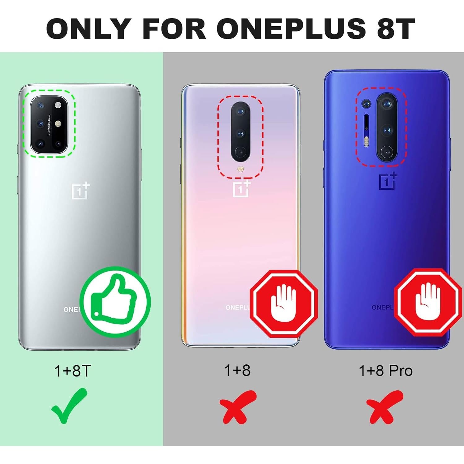 Funda Transparente Silverback para OnePlus 8T con Soporte