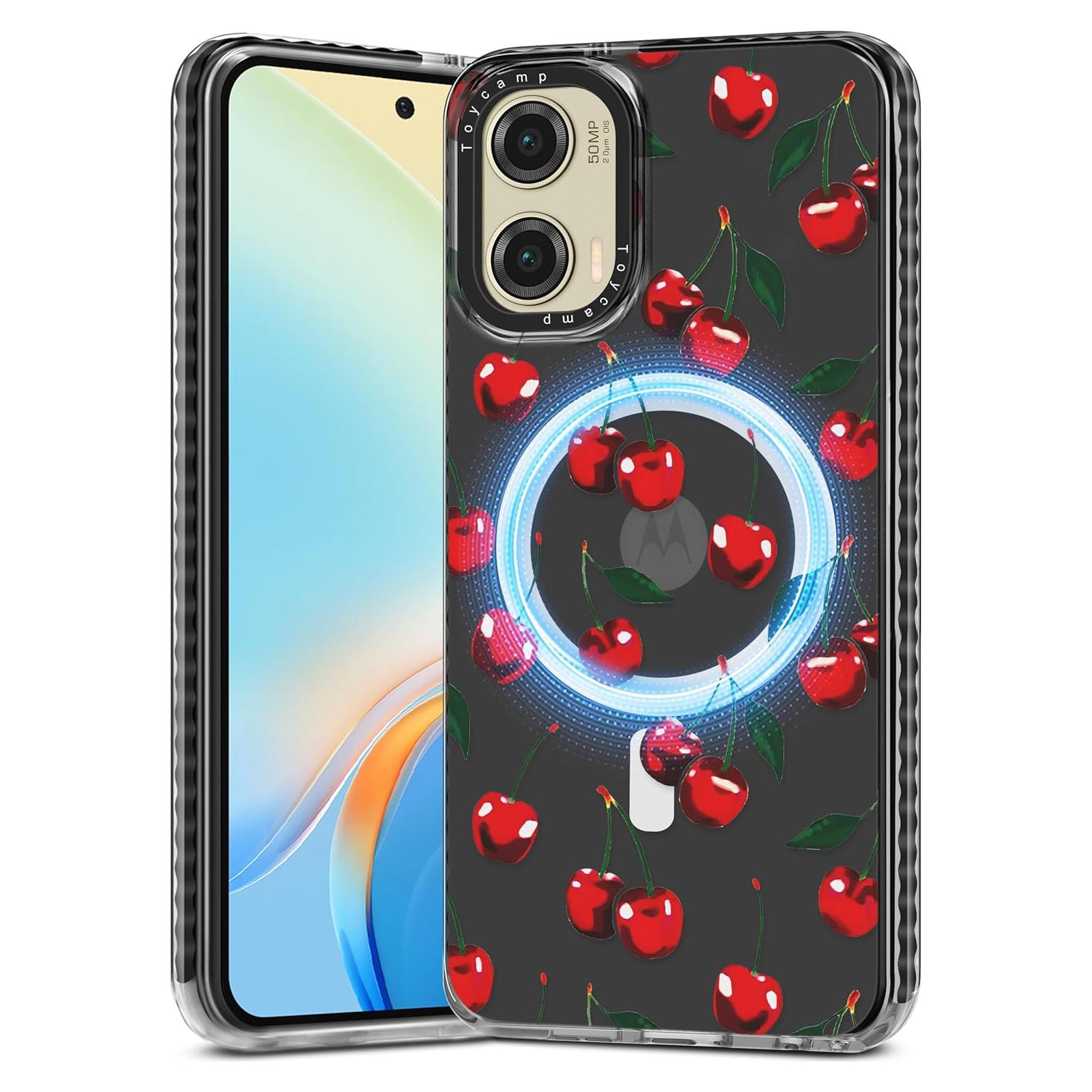 Funda Toycamp Cereza para Moto G Stylus 5G 2024 - Compatible MagSafe