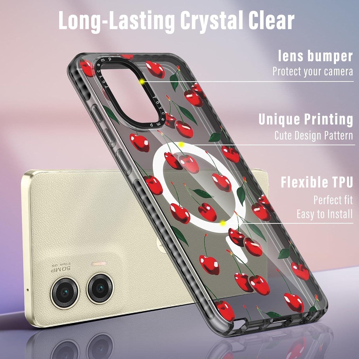 Funda Toycamp Cereza para Moto G Stylus 5G 2024 - Compatible MagSafe