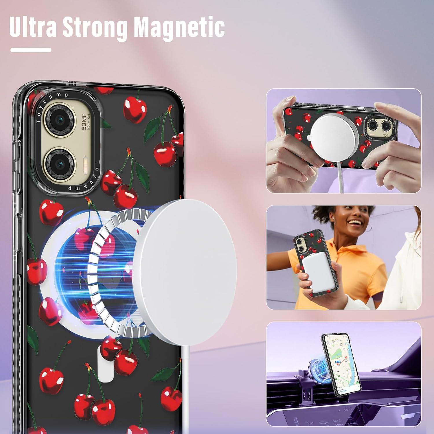 Funda Toycamp Cereza para Moto G Stylus 5G 2024 - Compatible MagSafe