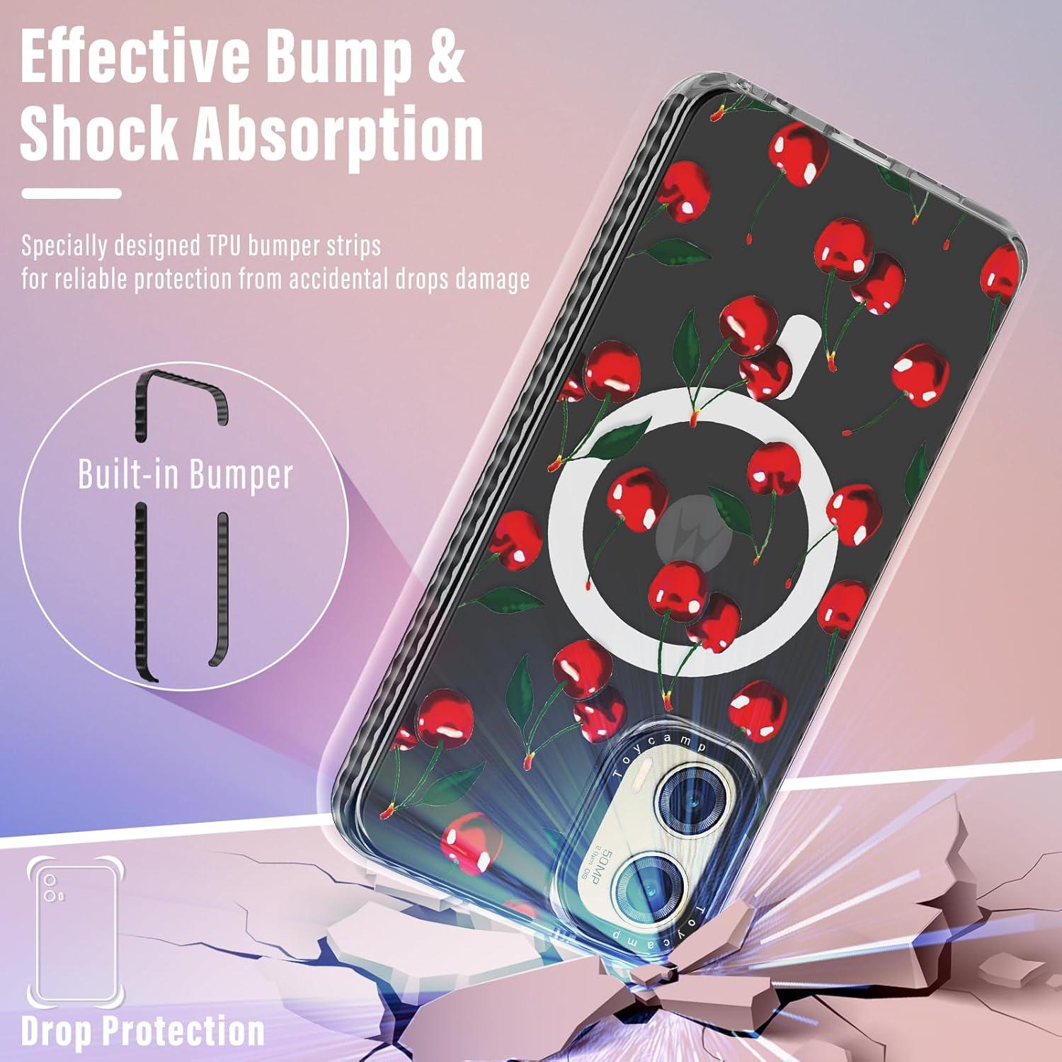 Funda Toycamp Cereza para Moto G Stylus 5G 2024 - Compatible MagSafe