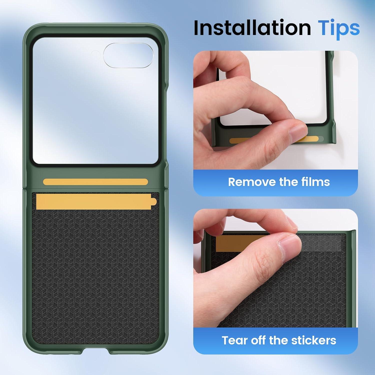 Funda Dura Ruky para Motorola Razr 2024/2025 con Protector