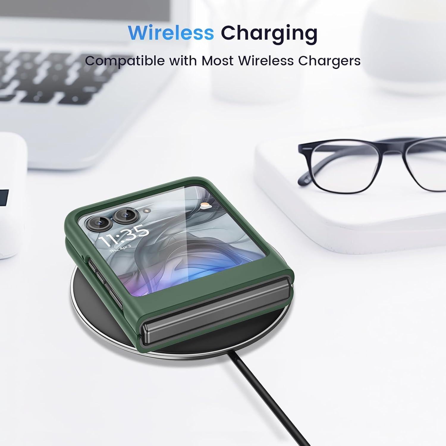 Funda Dura Ruky para Motorola Razr 2024/2025 con Protector