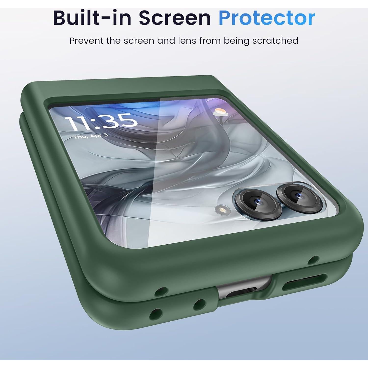 Funda Dura Ruky para Motorola Razr 2024/2025 con Protector