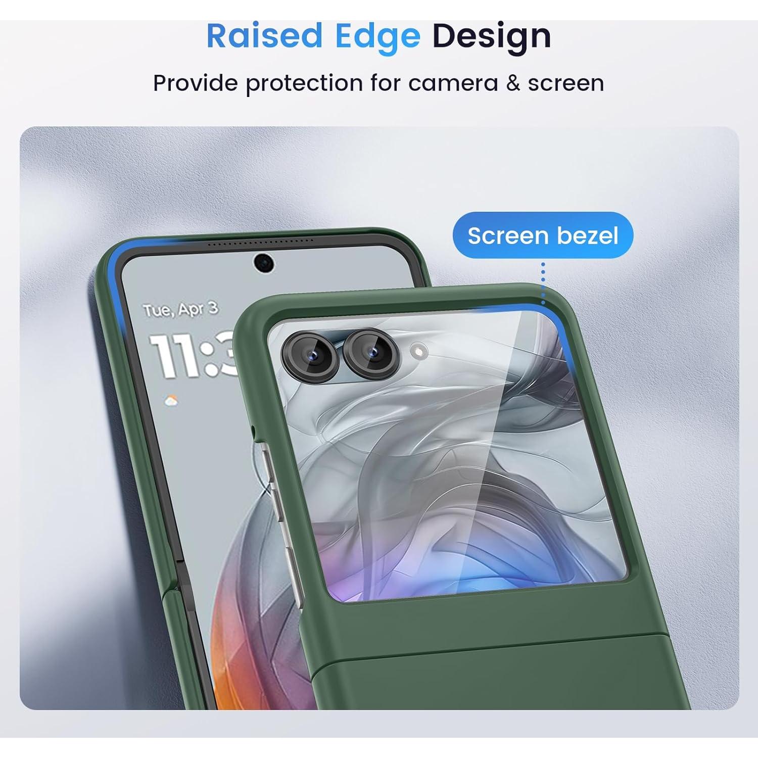 Funda Dura Ruky para Motorola Razr 2024/2025 con Protector