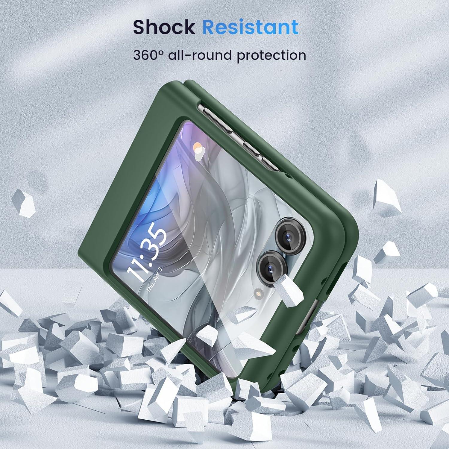 Funda Dura Ruky para Motorola Razr 2024/2025 con Protector