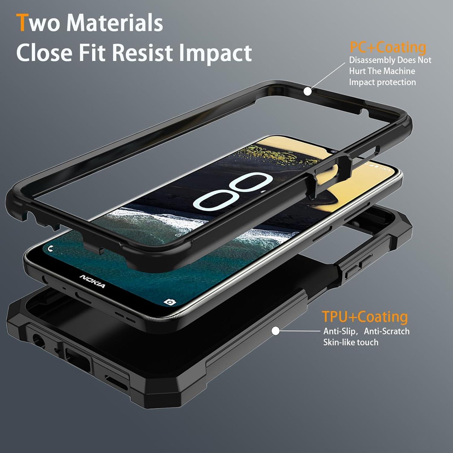 Funda para Nokia G310 5G con protector de pantalla vidrio templado