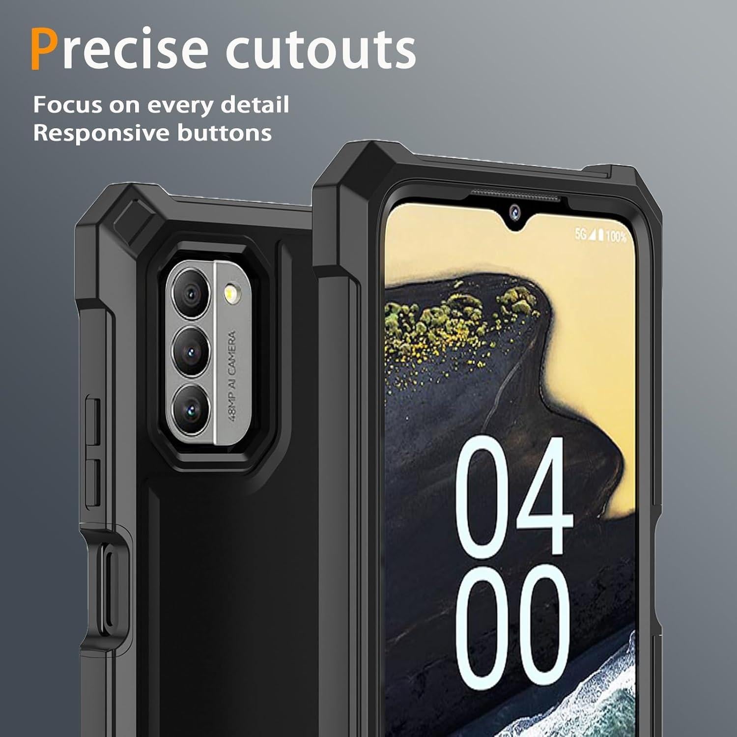 Funda para Nokia G310 5G con protector de pantalla vidrio templado