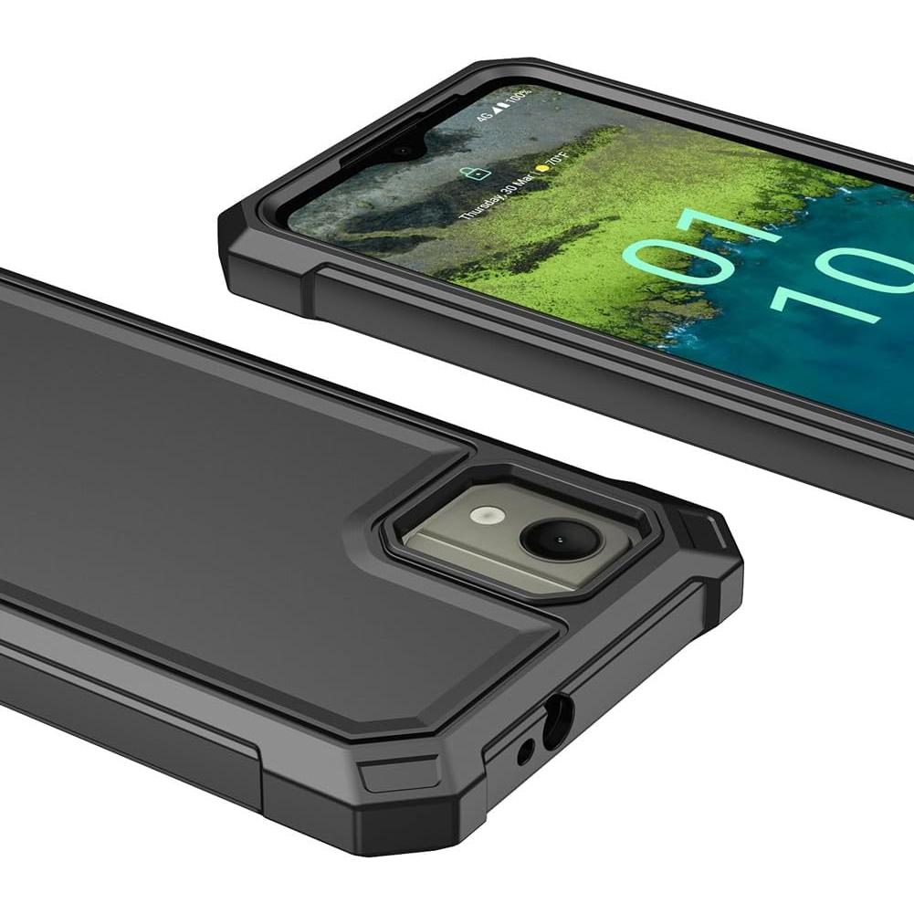 Funda para Nokia C110 con protector de pantalla negra