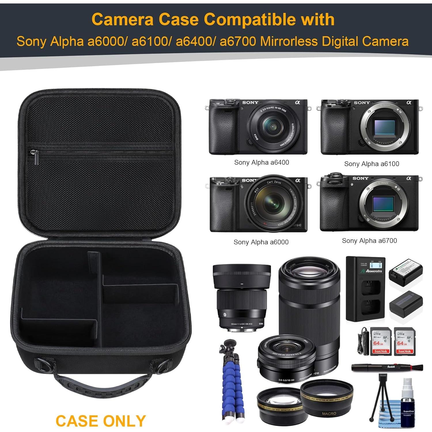 Funda Dura RAIALL para Cámara Sony Alpha a6000/a6100/a6400