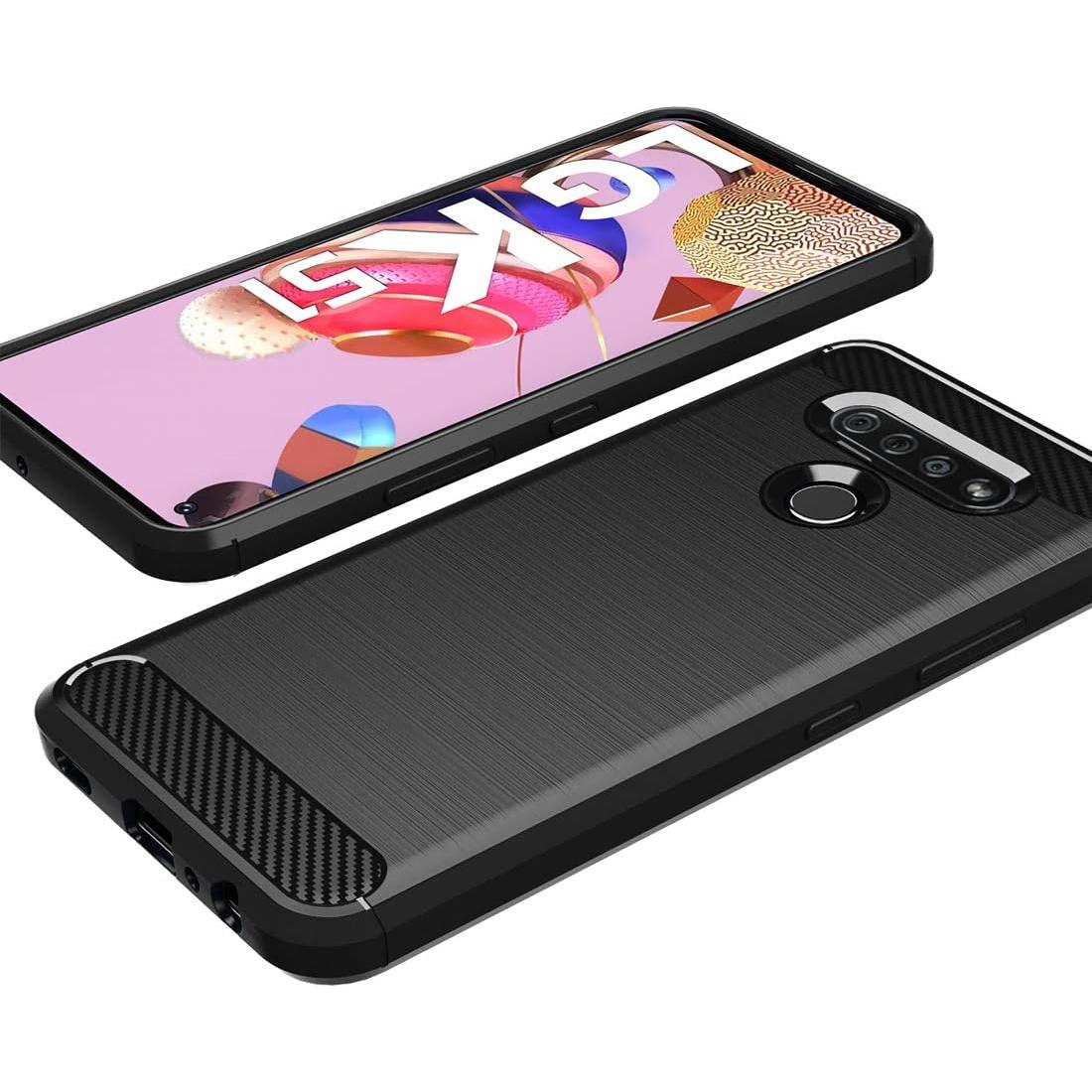 Funda Protectora Osophter para LG K51, Reflect y Q51 - Negro