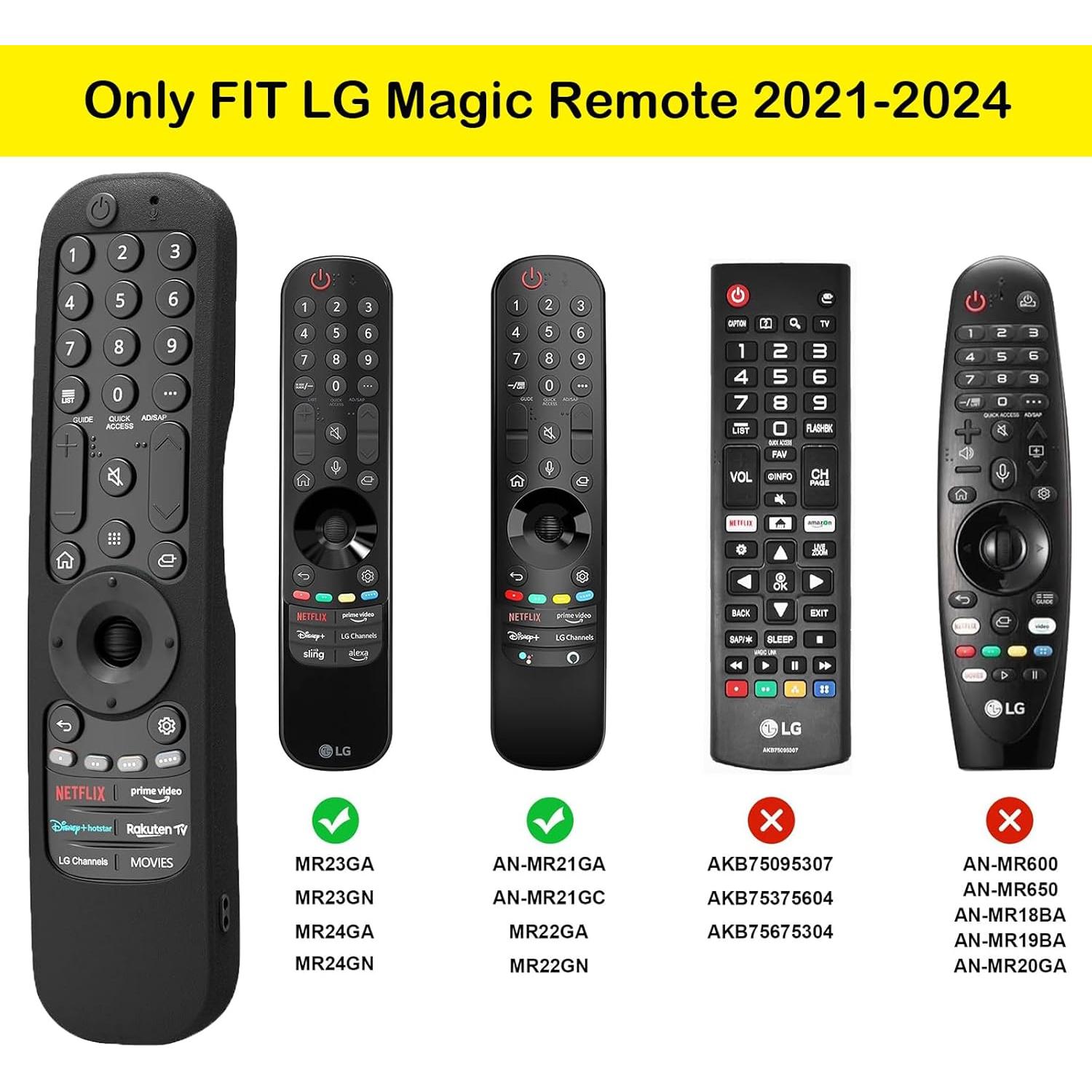 Funda Protectora de Silicona ZWP para Mando LG Smart TV 2021-2024