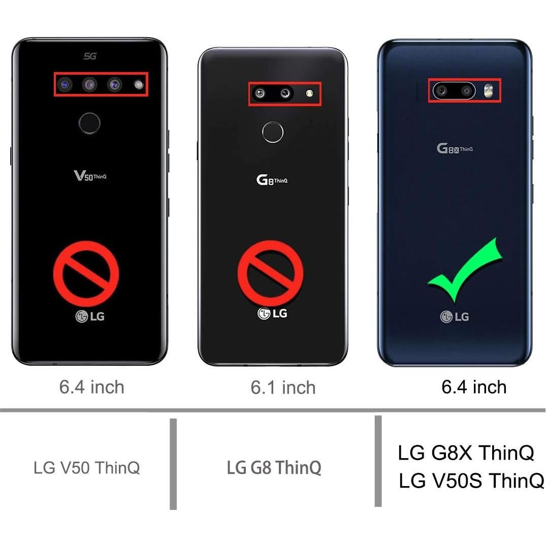 Funda Osophter para LG G8X Thinq y V50S Thinq - TPU Negro